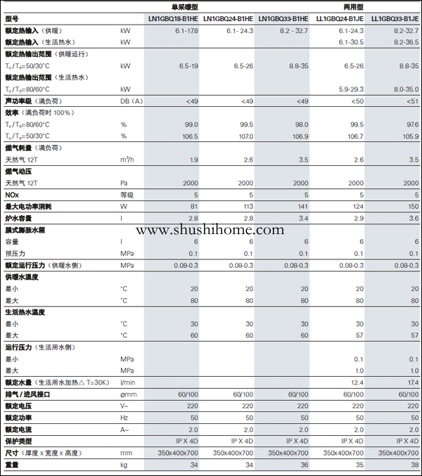 菲斯曼B1JE35KW技術(shù)參數(shù)介紹
